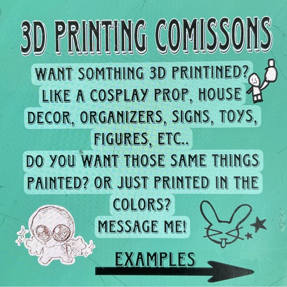 3D Printing Commissions!!
